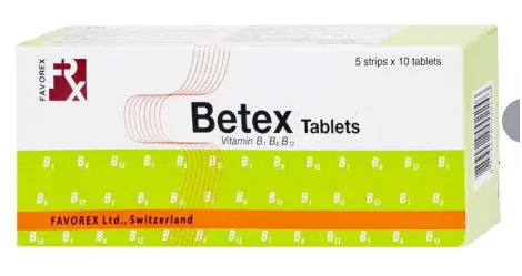 Thuốc Betex Favorex bổ sung vitamin B1, B6, B12 (5 vỉ x 10 viên)