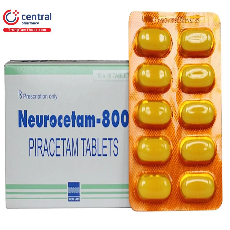Neurocetam-800 điều trị các bệnh do tổn thương não, chóng mặt, rối loạn ý thức,…