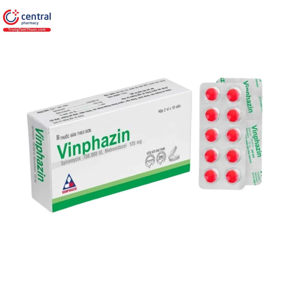 Vinphazin điều trị và đề phòng nhiễm trùng khoang miệng