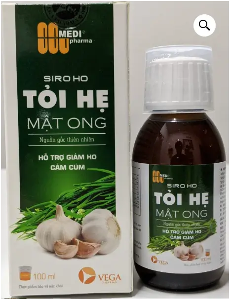 Siro ho tỏi hẹ mật ong [100ml]