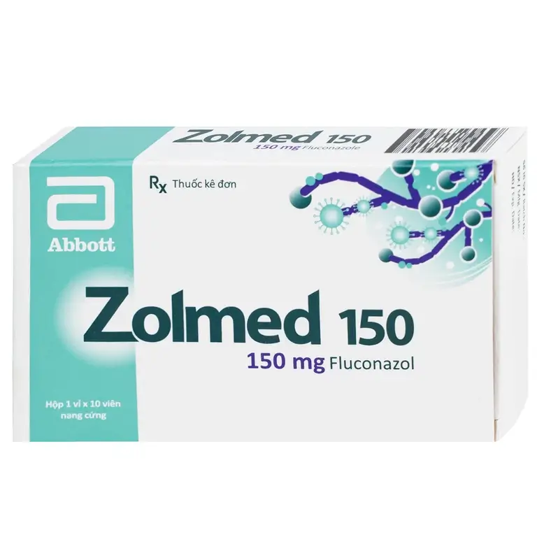 Thuốc Zolmed 150 Abbott điều trị các bệnh nhiễm nấm, dự phòng nhiễm nấm (1 vỉ x 10 viên)