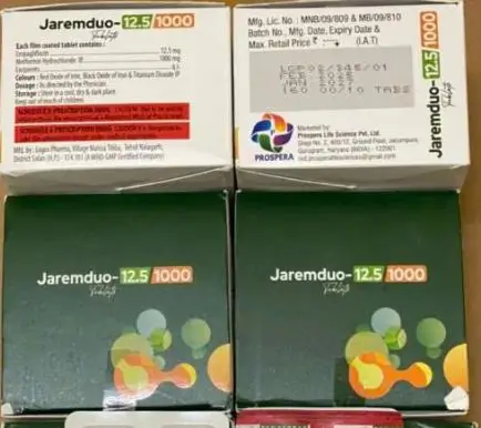 Thuốc Jaremduo-12.5/1000 kiểm soát đường huyết