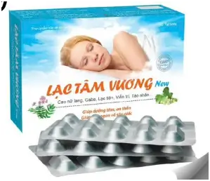 LẠC TÂM VƯƠNG New  Giúp dưỡng tâm, an thần Giúp ngủ ngon và sâu giấc