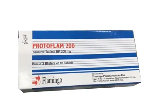Thuốc kháng virus Protoflam 200 Flamingo hộp 3 vỉ x 10 viên