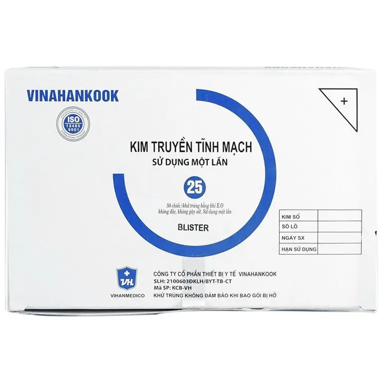 Kim bướm 25 Vinahankook truyền tĩnh mạch (50 Cây)