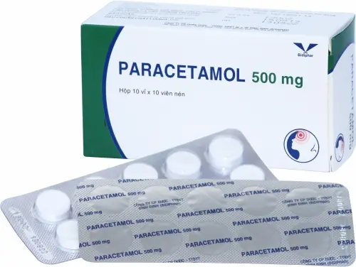 Paracetamol 500mg thuốc giảm đau hạ sốt từ đau nhẹ đến trung bình