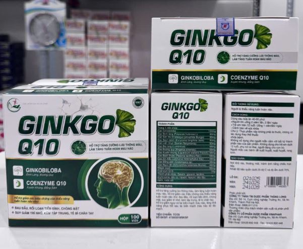 Ginkgo Q10 giúp tăng tuần hoàn máu não