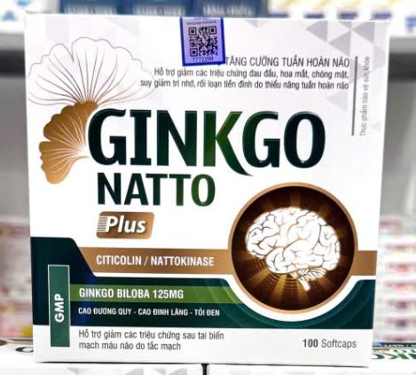 Ginkgo Natto Plus Vinaphar hỗ trợ cải thiện tuần hoàn não