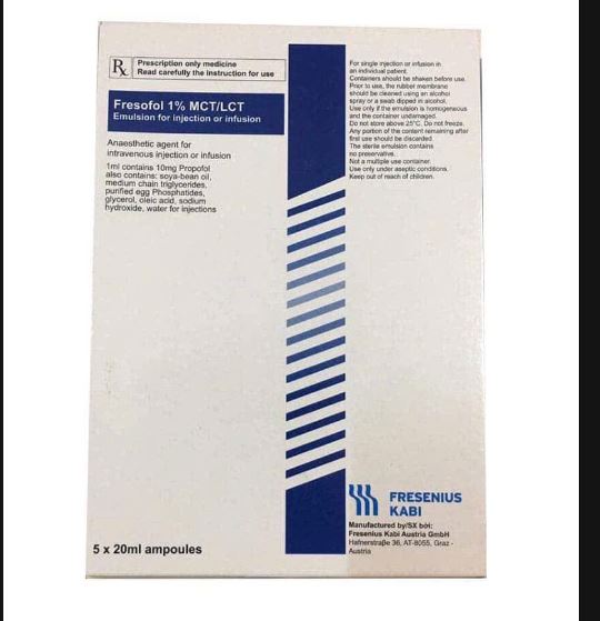 Thuốc Fresofol 1% MCT/LCT INJ giúp gây mê trong y khoa