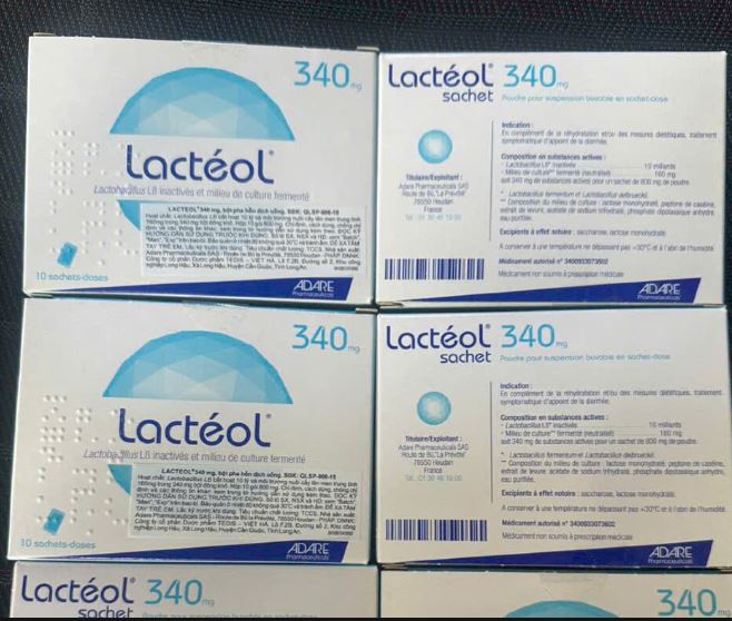 Bột pha hỗn dịch uống Lactéol 340mg điều trị tiêu chảy