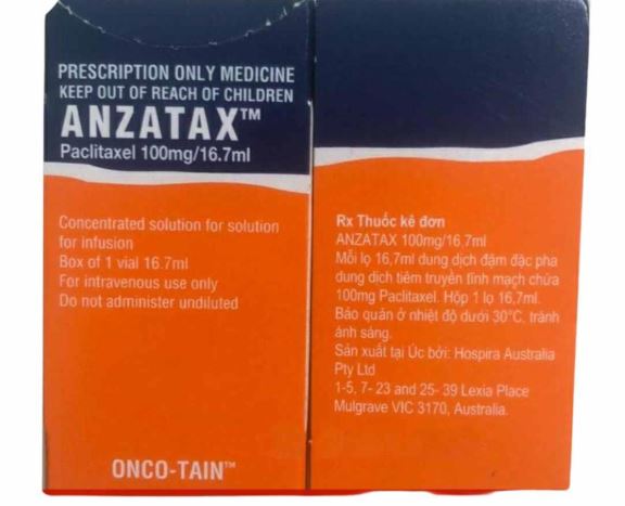 Thuốc Anzatax 100mg/16,7ml điều trị giai đoạn đầu của ung thư vú