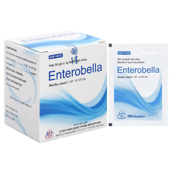 Thuốc Enterobella trị và phòng rối loạn vi sinh đường ruột