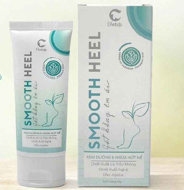 Kem dưỡng và ngừa nứt nẻ da C-Detox Smooth Heel giúp làm lành vết thương nhanh chóng