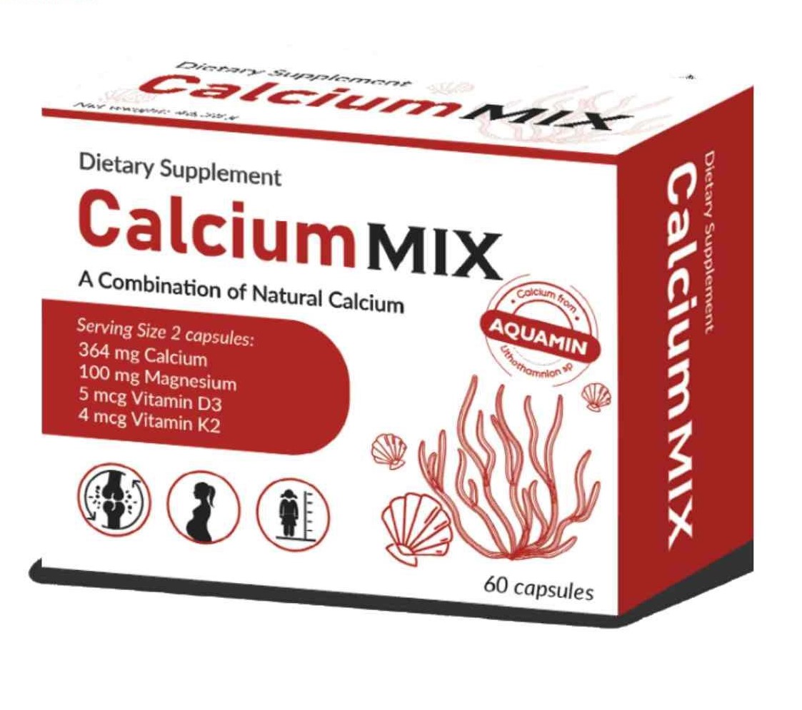Canxi táo đỏ Calcium MIX giúp bổ sung Canxi, Vitamin D3 và Magnesium cho cơ thể