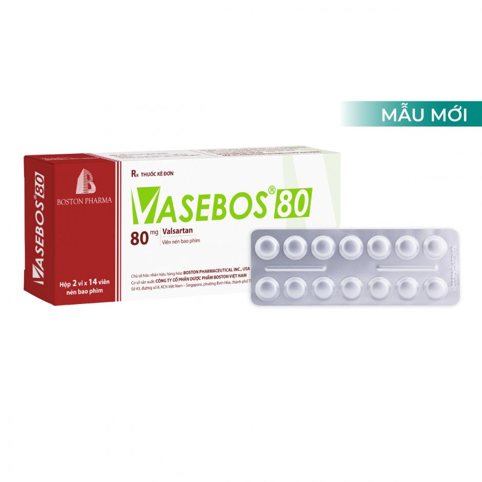 Vasebos 80 giúp kiểm soát hiệu quả huyết áp cao