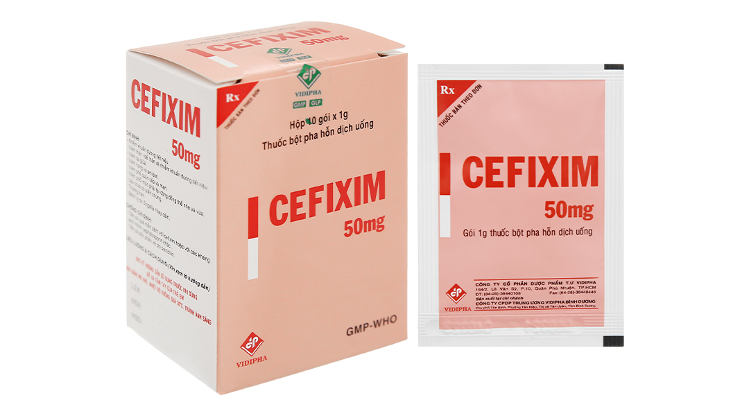Thuốc Cefixim 50mg Tipharco giúp điều trị nhiễm khuẩn hiệu quả
