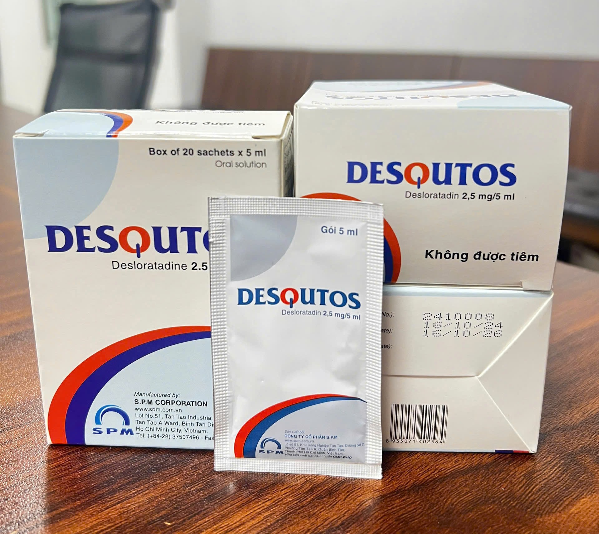 Desqutos giúp giảm nhanh các triệu chứng dị ứng như sổ mũi