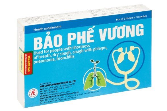 Bảo Phế Vương hỗ trợ giảm ho giảm đờm hiệu quả