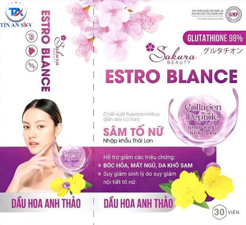 Estro Blance hỗ trợ tăng cường nội tiết tố nữ