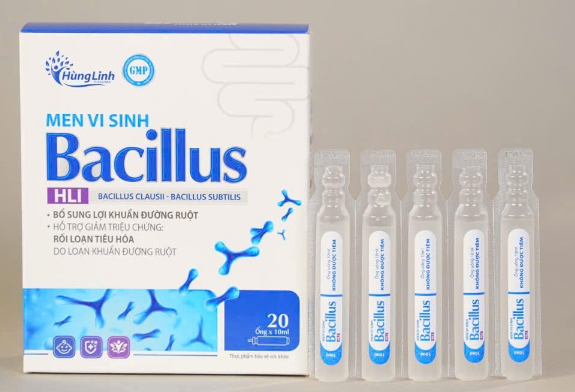 Men vi sinh Bacillus HLI bổ sung lợi khuẩn cải thiện hệ vi sinh đường ruột