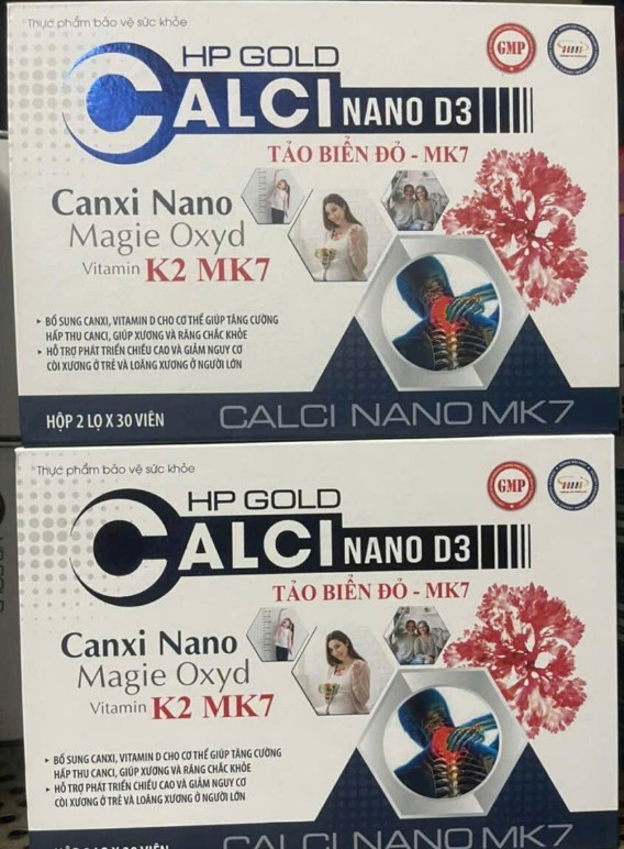  HP Gold Calci Nano D3 hỗ trợ bổ sung Canxi và Vitamin D3 cho cơ thể