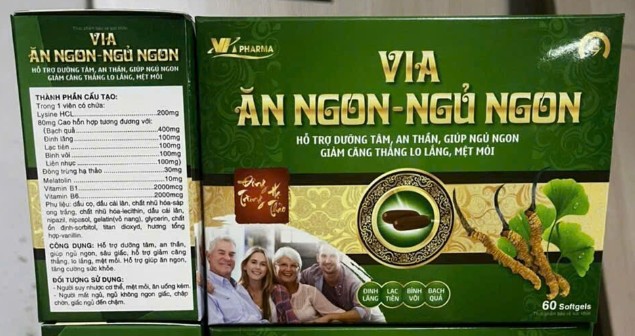 VIA Ăn Ngon - Ngủ Ngon giúp an thần, ngủ ngon, giảm căng thẳng mệt mỏi
