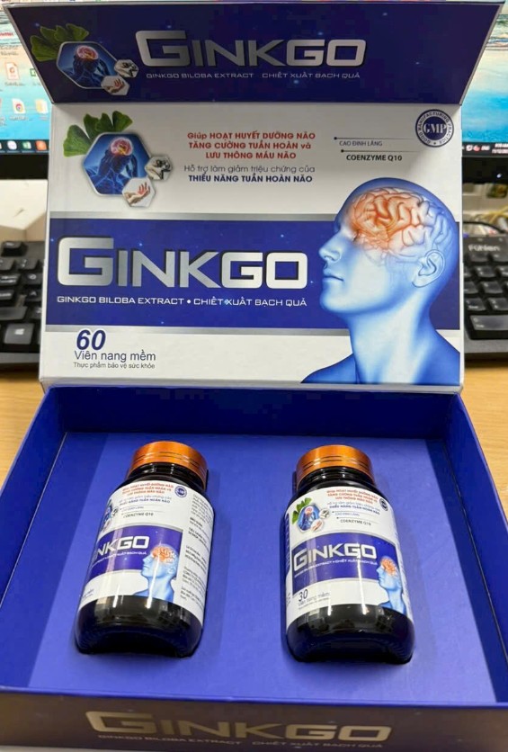  GINKGO BILOBA EXTRACT giúp hoạt huyết máu não tăng cường lưu thông máu não