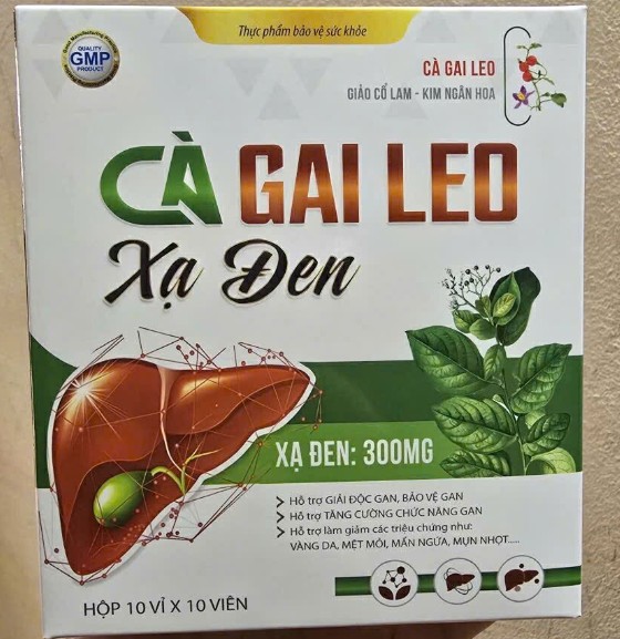 Viên uống giải độc gan Cà Gai Leo Xạ Đen tăng cường chức năng gan