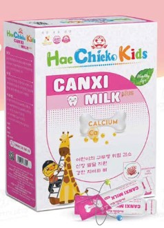 Canxi Milk Plus (Hechink Kids) bố sung Vitamin D hỗ trợ phát triển chiều cao cho trẻ em