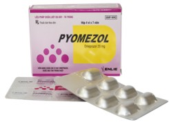 Pyomezol giảm tiết axit trị loét dạ dày
