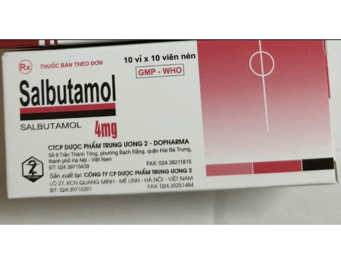 Thuốc Salbutamol điều trị cơn hen ngăn cơn co thắt phế quản