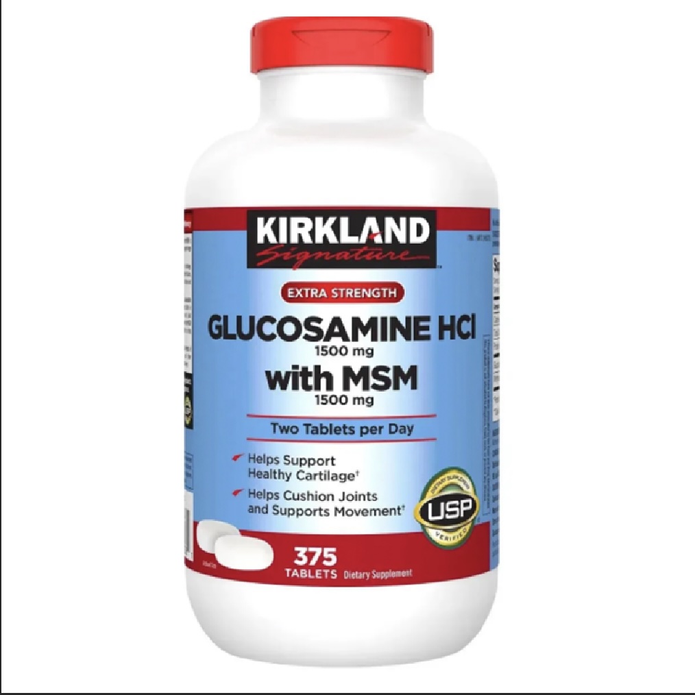 Glucosamine HCL 1500mg & MSM 1500mg Kirkland của Mỹ hỗ trợ sức khoẻ xương khớp