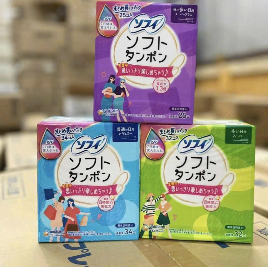 Băng vệ sinh Tampon Unicharm Nhật Bản
