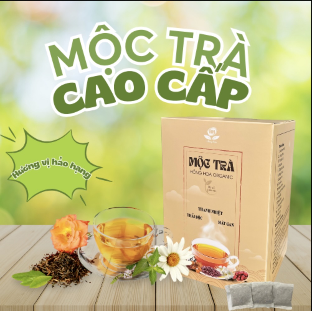 Mộc trà cao cấp Hồng Hoa Organic tốt cho gan