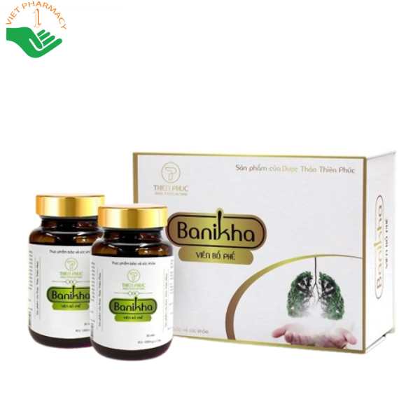 VIÊN BỔ PHẾ ĐÔNG TRÙNG HẠ THẢO BANIKHA (2 lọ x 30 viên)