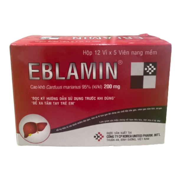 EBLAMIN 200mg giúp bảo vệ màng tế bào gan, tăng cường giải độc
