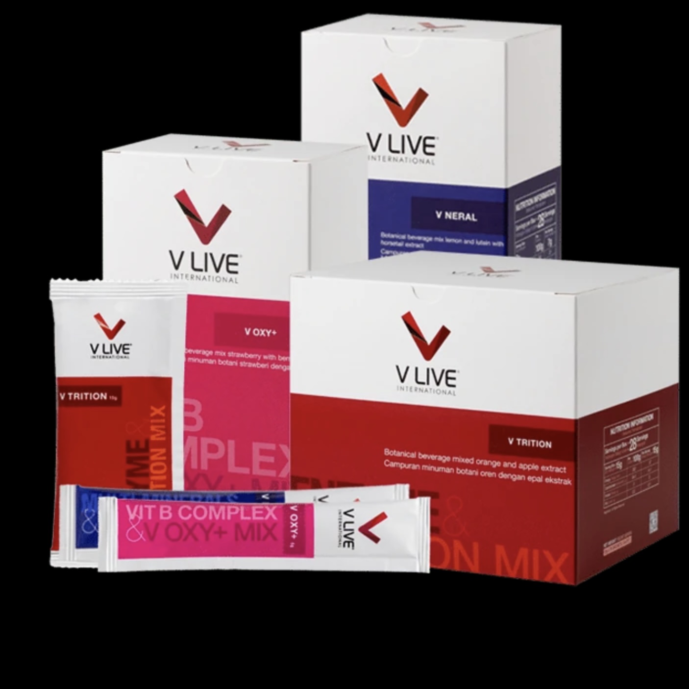 Combo V1 (V Oxy+, V Neral, V Trition) làm chậm quá trình lão hoá