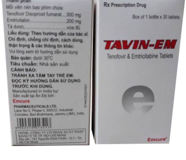Thuốc Tavin-EM điều trị HIV-1