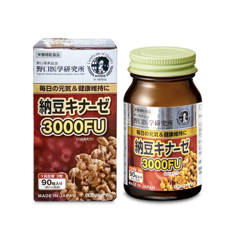 TPBVSK Hỗ Trợ Ngăn Ngừa Đột Quỵ Natto Kinase 3000FU Noguchi 90 Viên