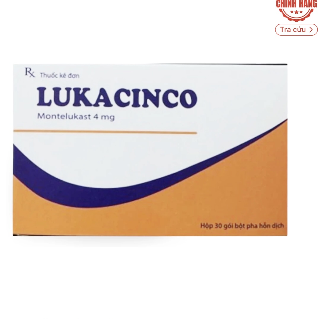 Thuốc bột uống Lukacinco 4mg Hà Nam dự phòng và điều trị hen phế quản mạn tính