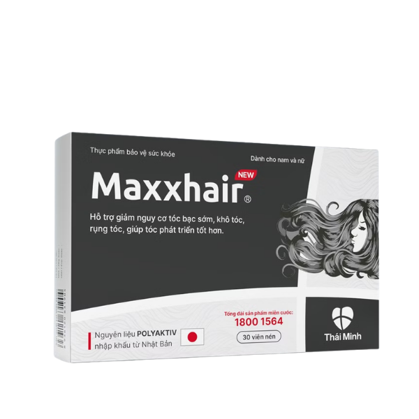 Viên uống Maxxhair hỗ trợ giảm rụng tóc (Hộp 30 viên)