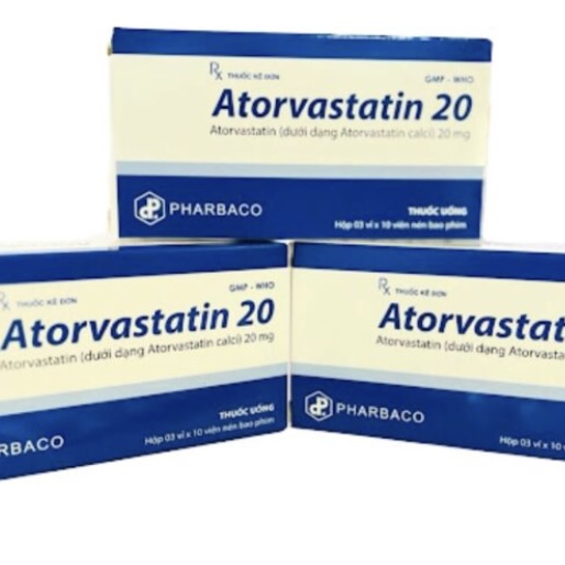 Thuốc trị rối loạn lipid máu Atorvastatin 10mg