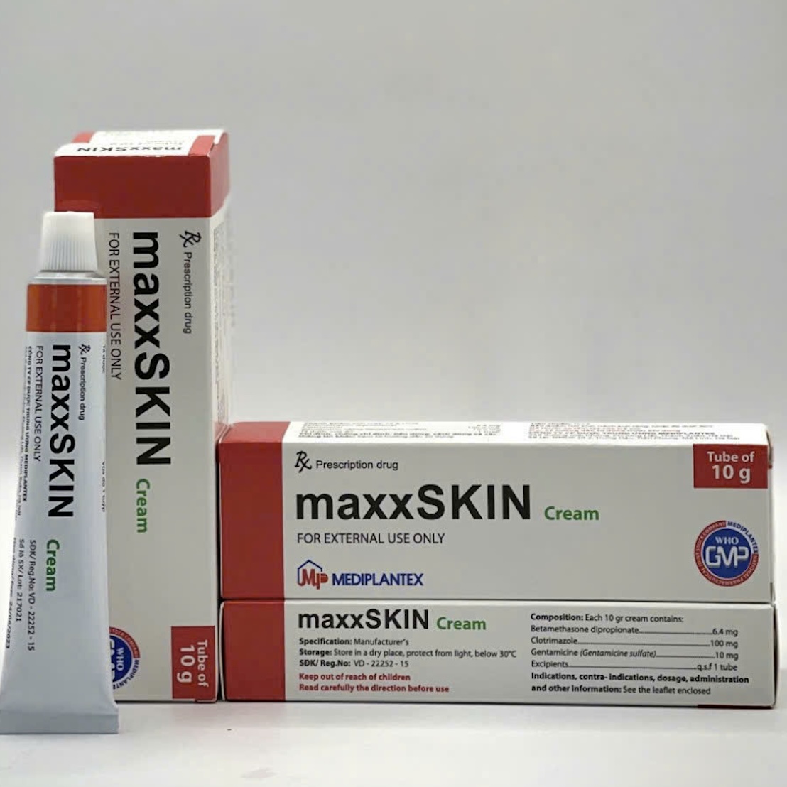 MaxxSKIN 10g kem bôi điều trị nấm da