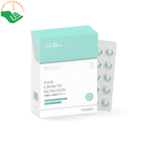 Viên uống mọc tóc Ryusui Hair Growth Nutrition API Pharma  (Hộp 2 vỉ x 10 viên)