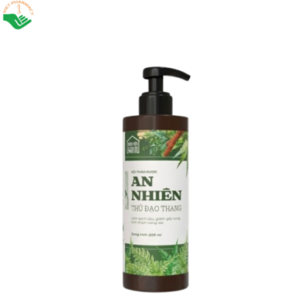 Dầu gội thảo dược Thủ Đạo Thang An Nhiên làm sạch sâu, giảm gãy rụng, kích thích nang tóc (Chai 300ml)