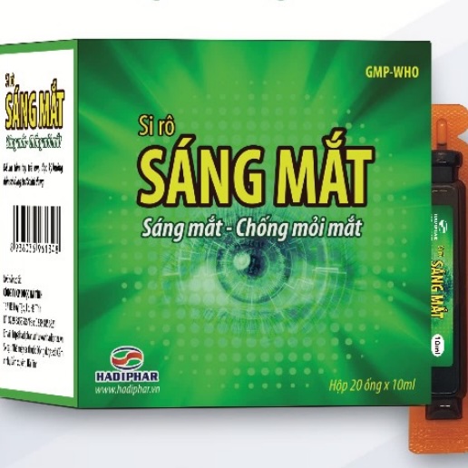 Siro Sáng mắt Hadiphar duy trì và nâng cao sức khỏe đôi mắt trong cuộc sống