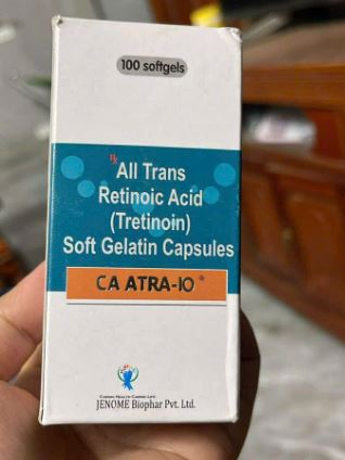Thuốc CA ATRA 10mg-Tretinoin- Thuốc Điều Trị Bệnh Bạch Cầu Cấp Tính (APL)(Hộp 100 Viên)