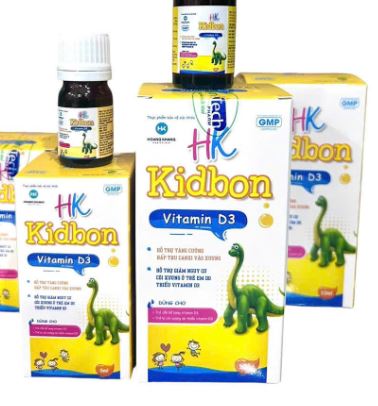 Vitamin D3 nhỏ giọt HK KIDBON- Tăng cường hấp thu Canxi, giảm nguy cơ còi xương ở trẻ