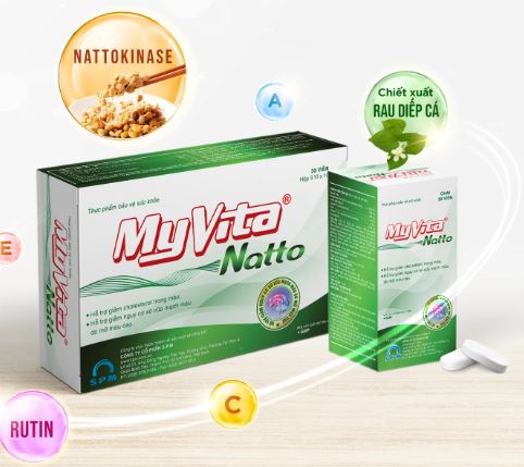 Viên uống  MyVita Natto Nattokinase phòng chống đột quỵ