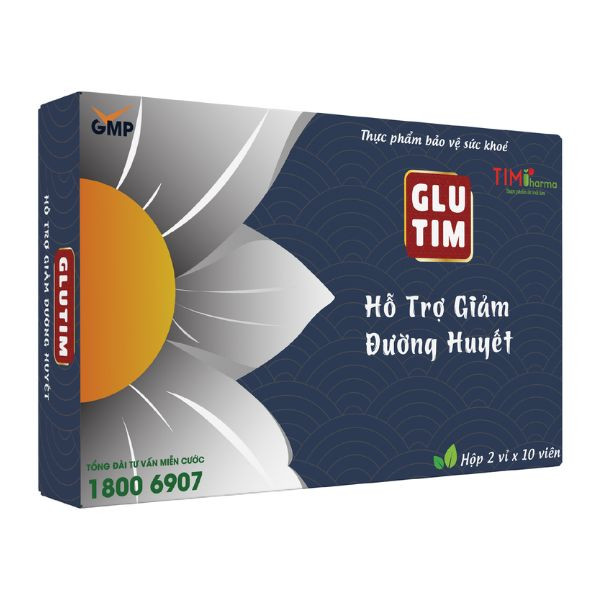 TPBVSK GLUTIM – Hỗ trợ giảm đường huyết, hỗ trợ giảm nguy cơ biến chứng do đái tháo đường